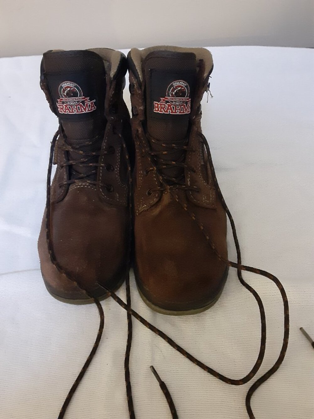 Brahma Womens Diane II steel toe work boots Sz 8.5 brown/black waterproof suede - Picture 2 of 15
